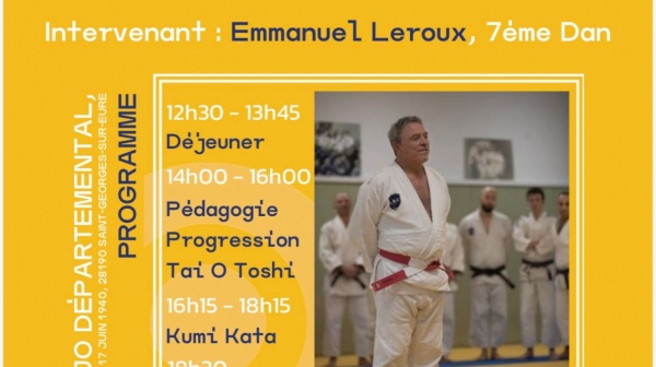 HAJIME 2026 — Stage Enseignants & Ceintures Noires, samedi 26 septembre 2026